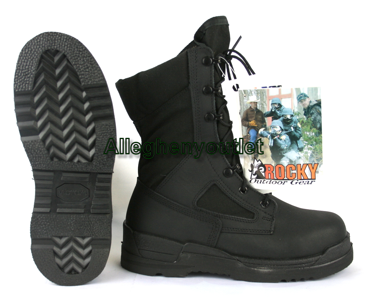 ROCKY US Navy Military Flight Deck Hot Weather Steel Toe COMBAT BOOTS