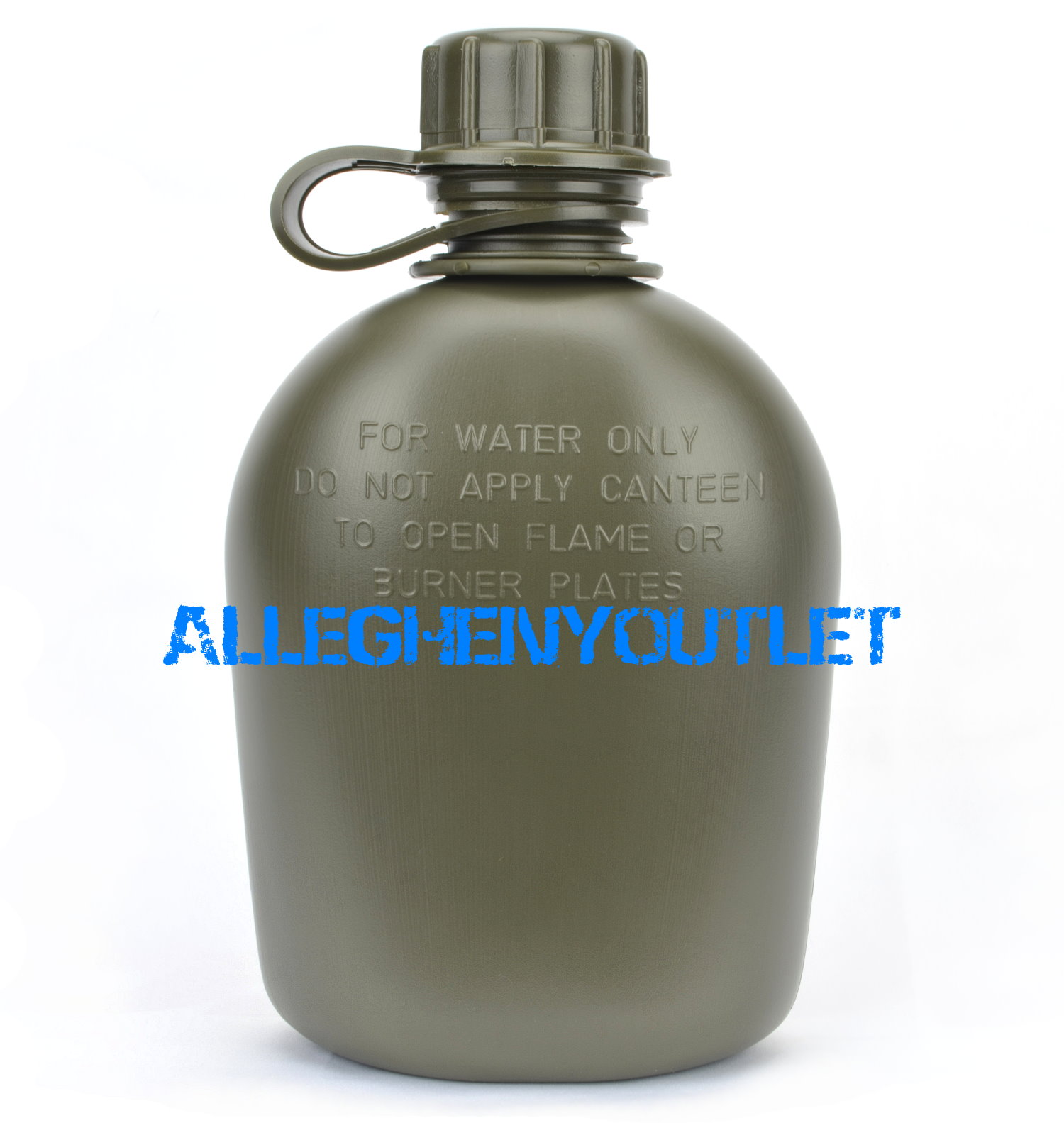 US Military Hard Plastic Canteen w Belt Clip OD GREEN BPA FREE NEW eBay