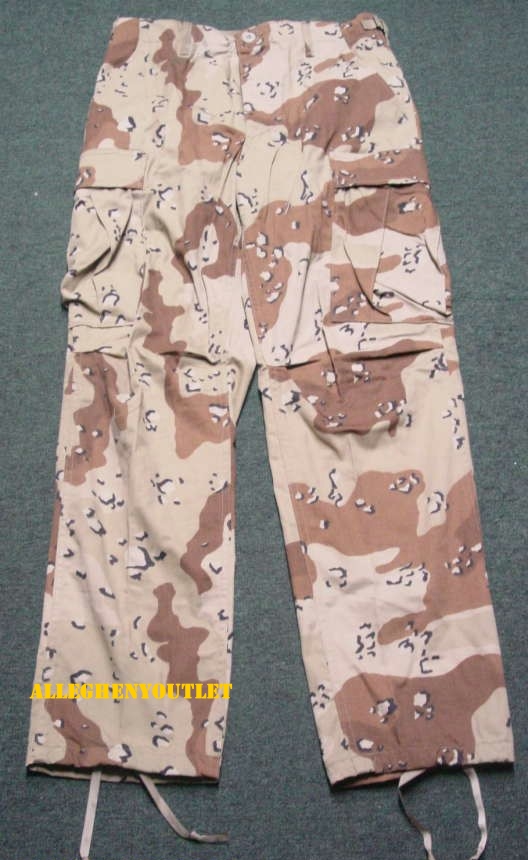 US MILITARY 6 Color Desert Storm CAMO Pants SIZE EXTRA SMALL / EXTRA SHORT  NEW / UNISSUED CONDITION - Allegheny Surplus Outlet