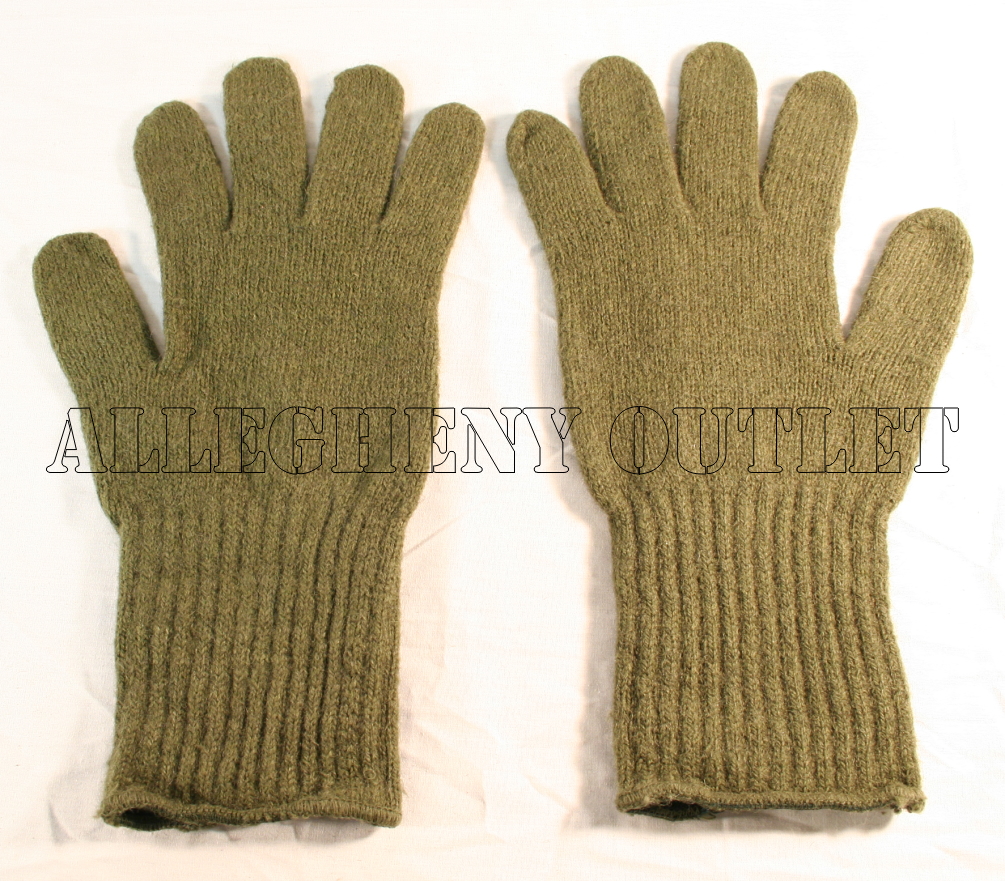 USGI MILITARY ISSUE OD WOOL M1949 GLOVE INSERT SZ 4 VG eBay