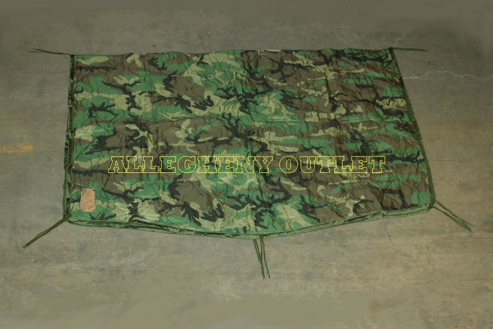 PONCHO LINER *NICE* Army Woobie Blanket WOODLAND CAMO *US Military
